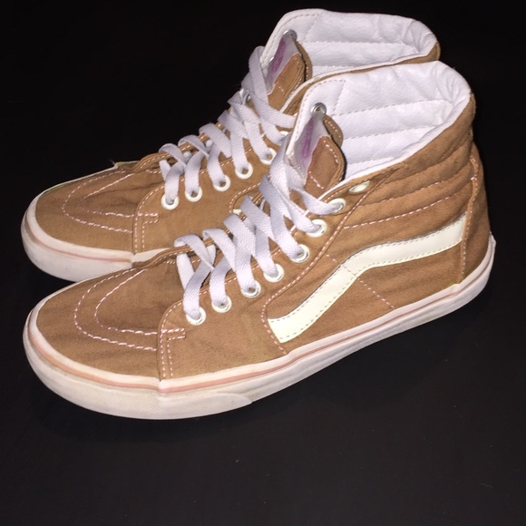 mustard vans high tops